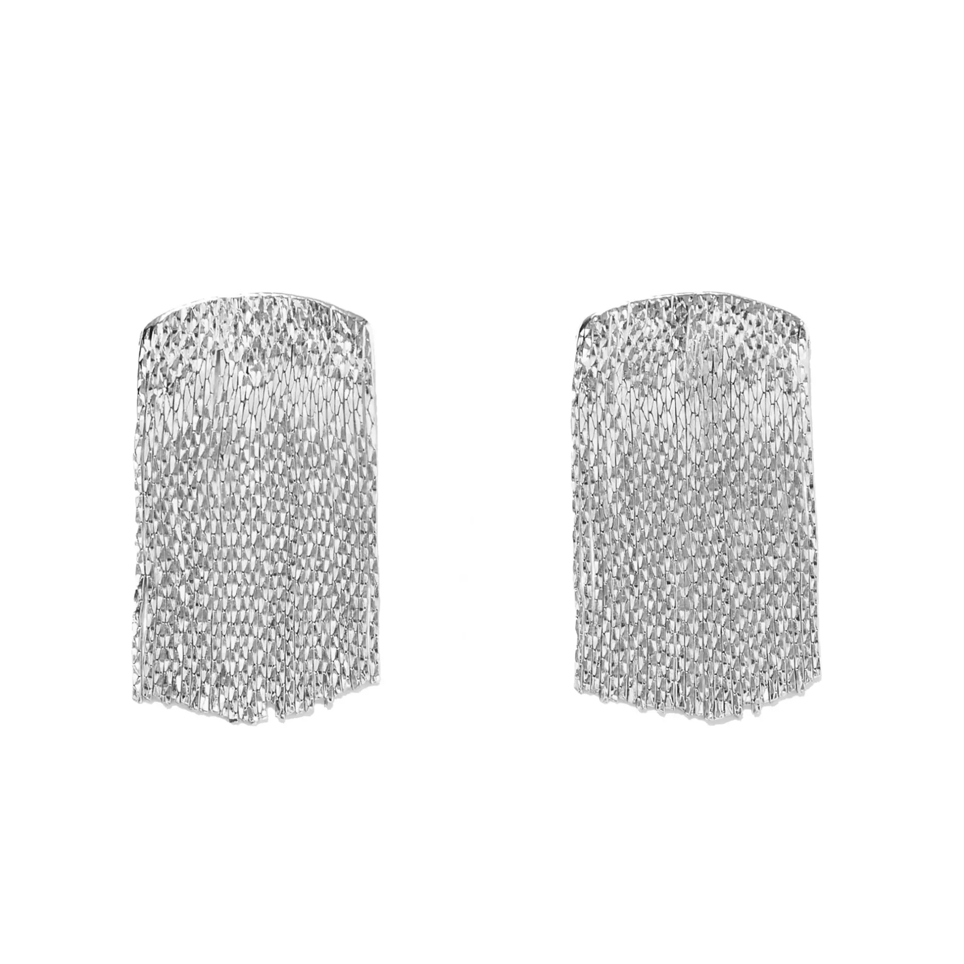 Anissa Kermiche Fil Earrings (Silver) Fashion