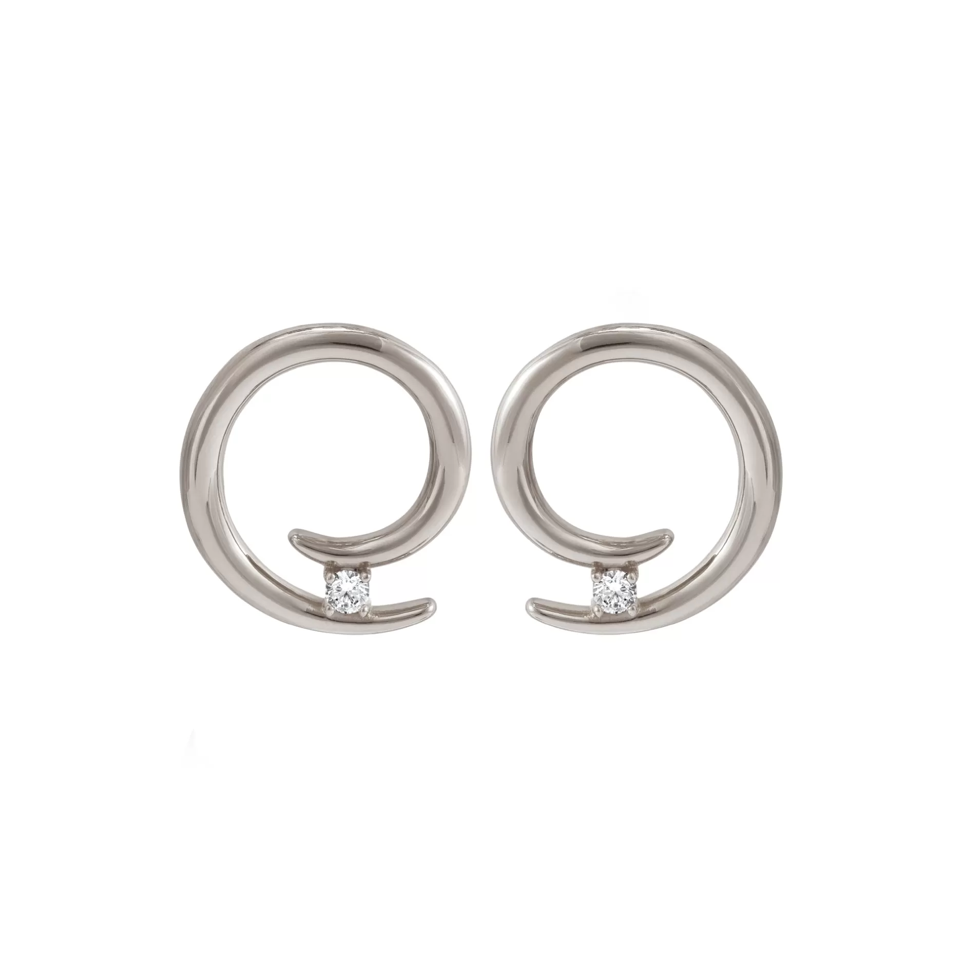 Anissa Kermiche Grand Charmeur Earrings (Silver) Outlet