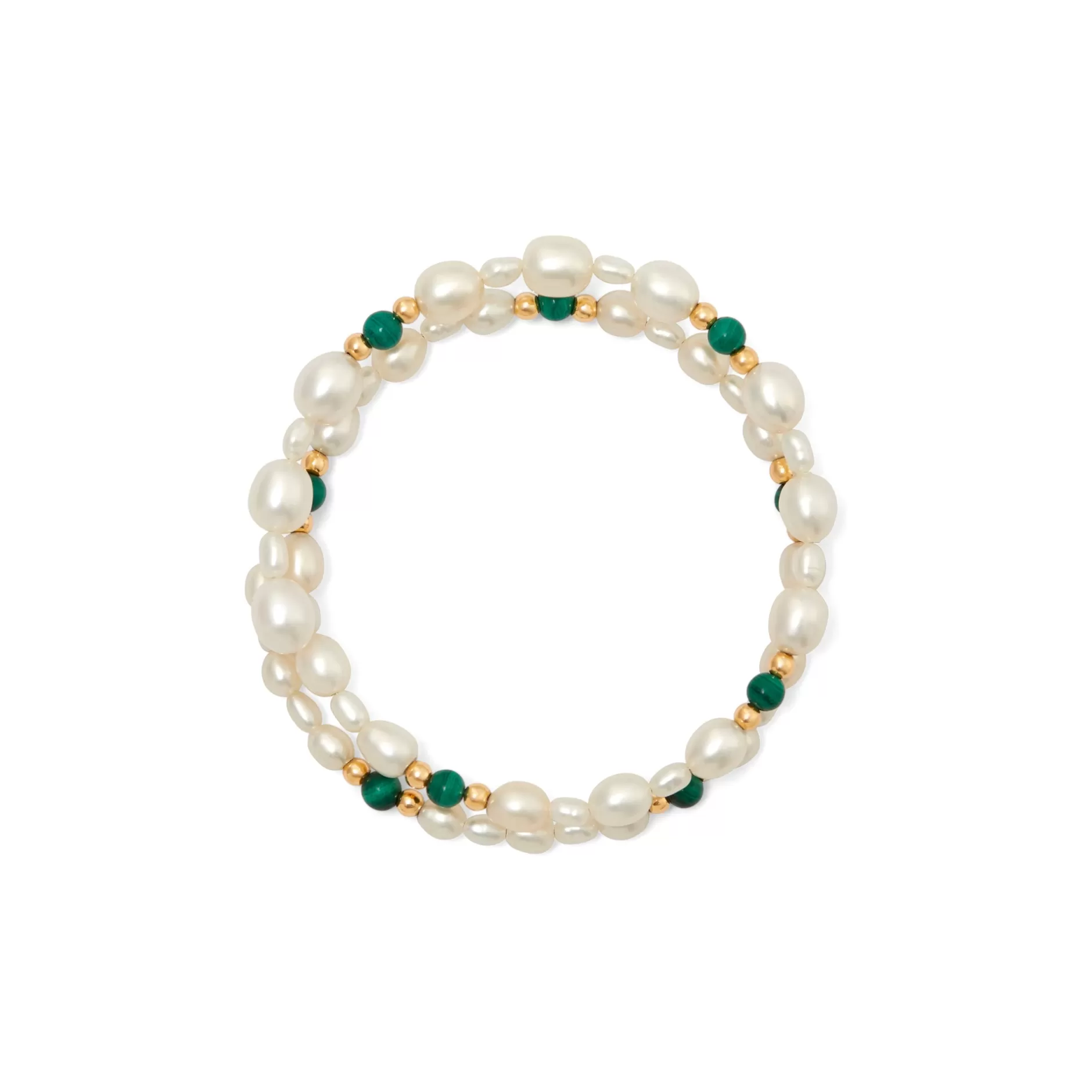 Anissa Kermiche Malachite Pearl Bracelet Discount