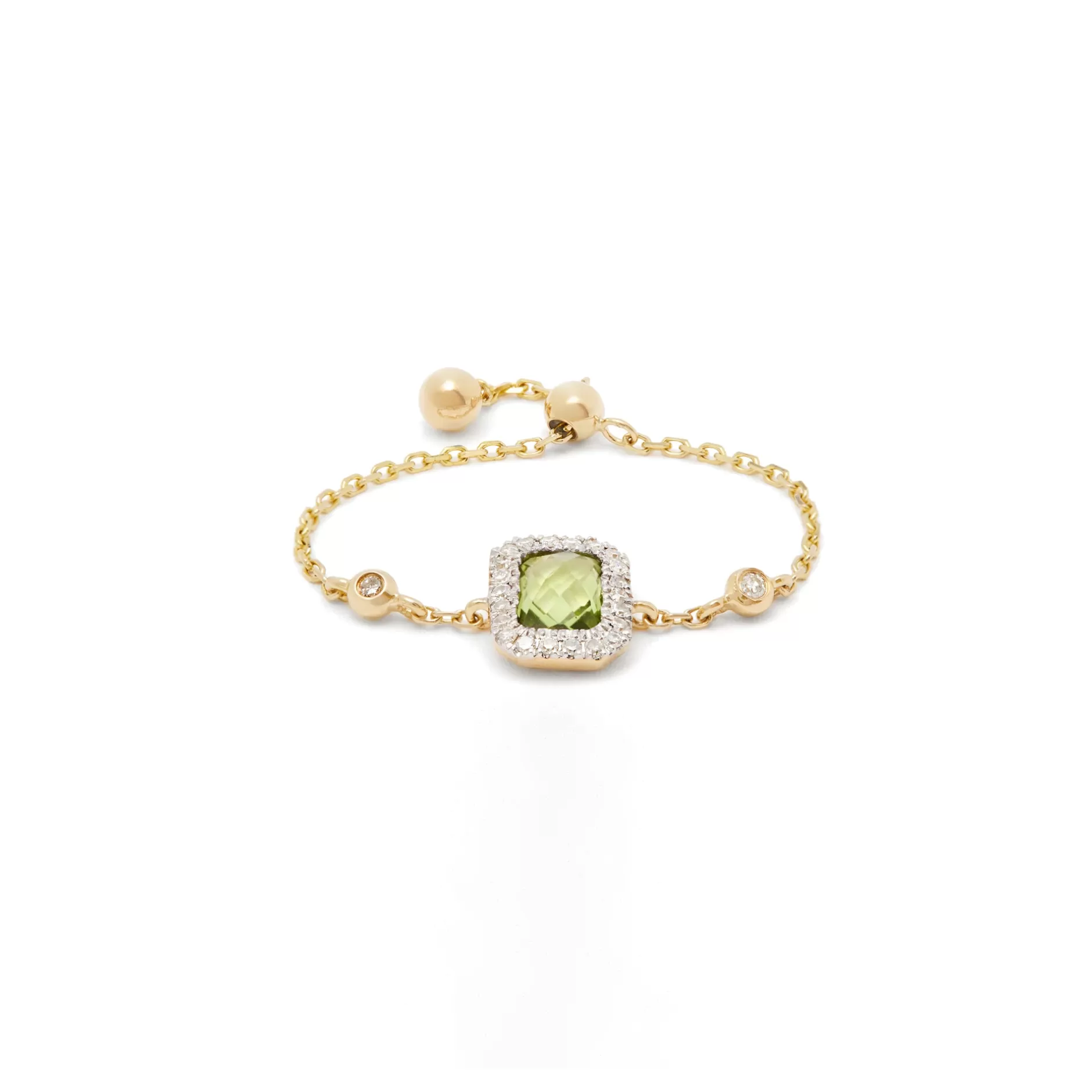 Anissa Kermiche Square Peridot Ring Cheap