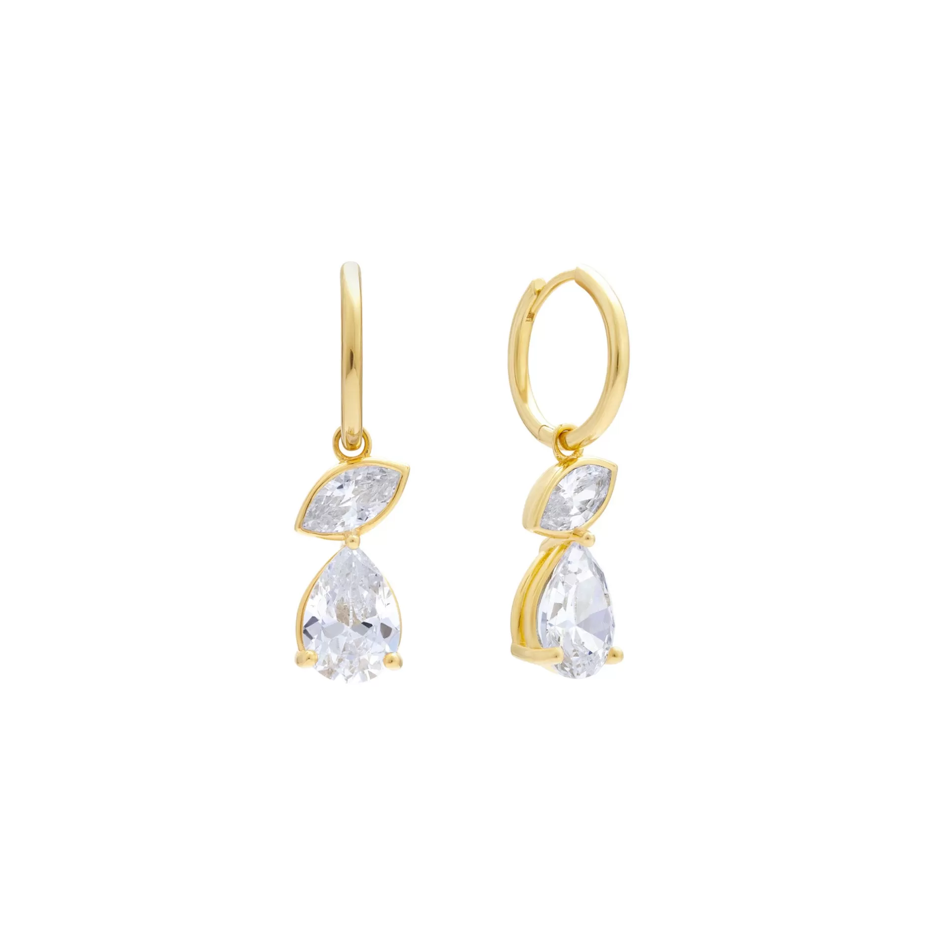 Anissa Kermiche Swinger Hoop Earrings (Gold) Flash Sale