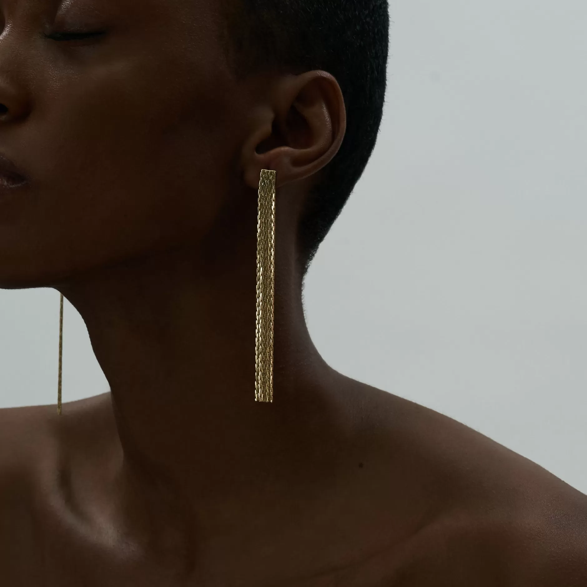 Anissa Kermiche Thin Fil D'Or Earrings Sale