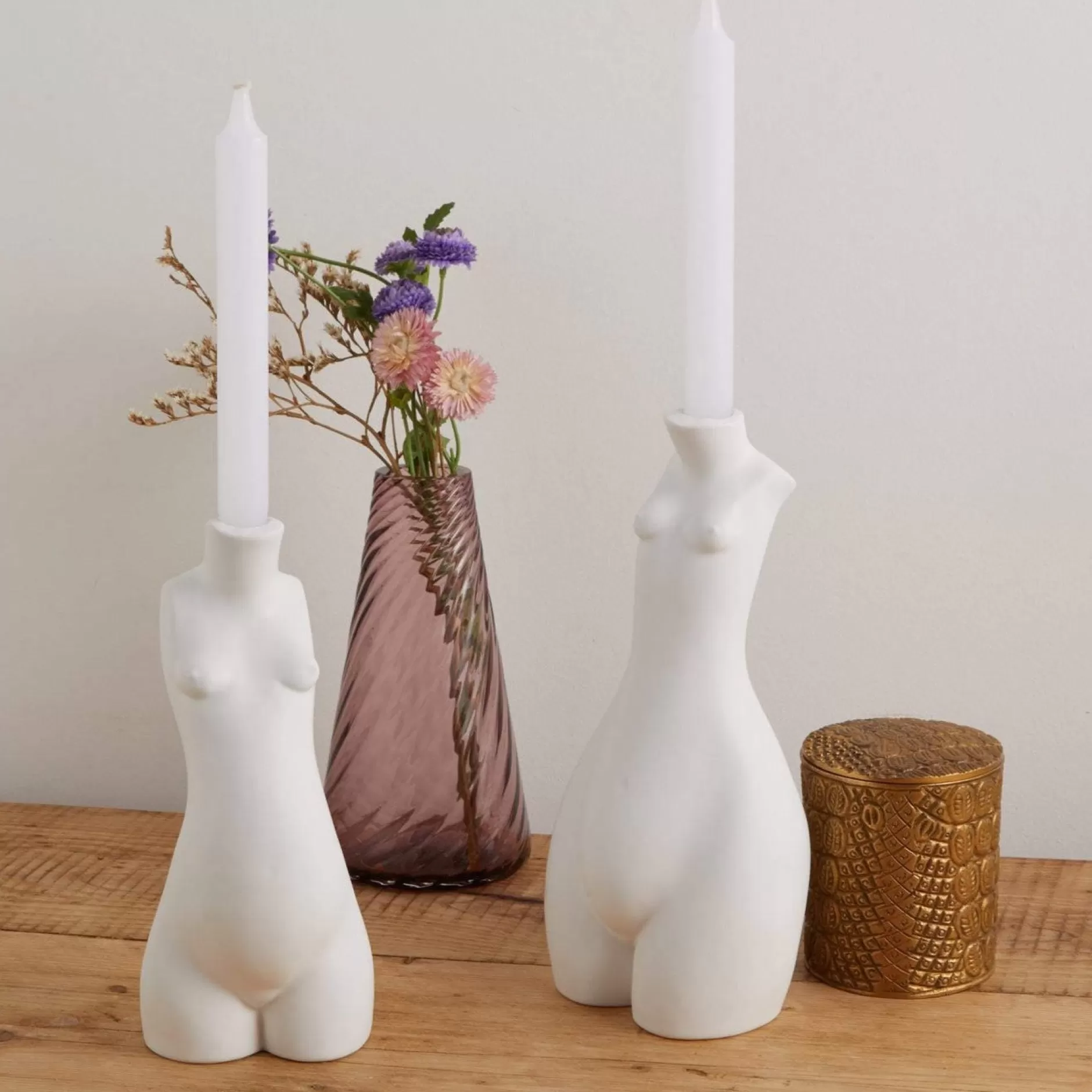 Anissa Kermiche Tit For Tat Candlestick Tall (Matte White) Best Sale