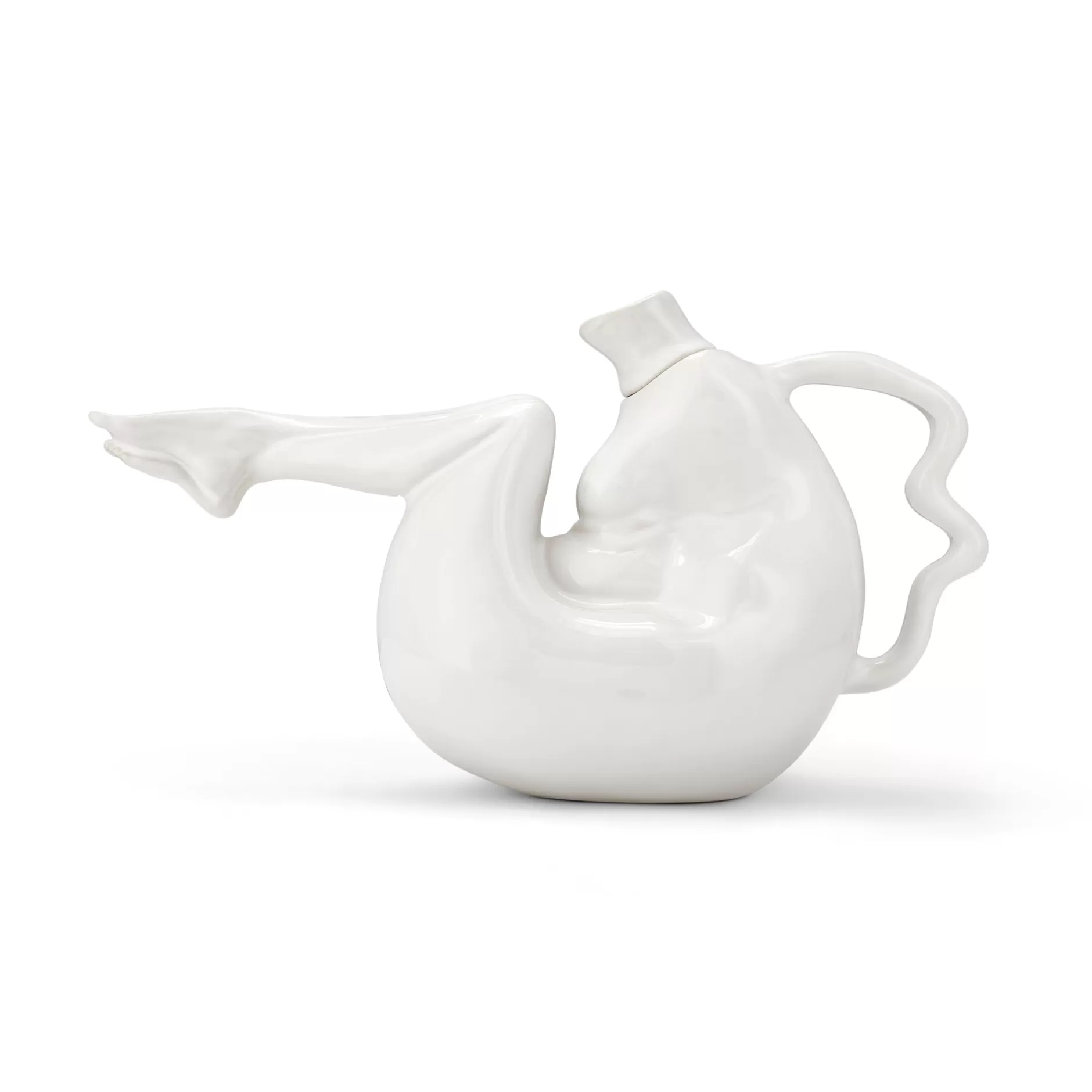 Anissa Kermiche Tit-Tea Pot (High-Shine White) Outlet