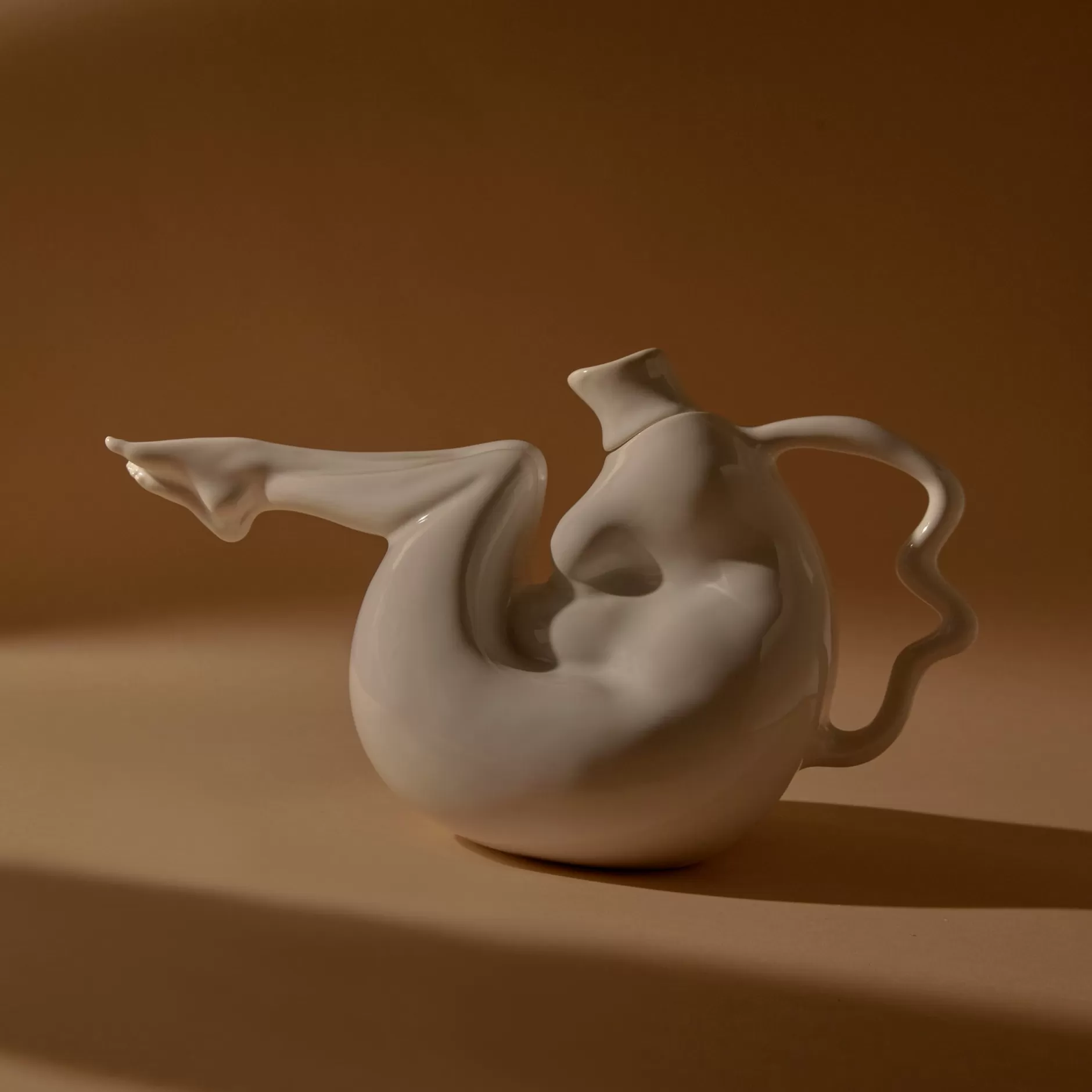 Anissa Kermiche Tit-Tea Pot (High-Shine White) Outlet