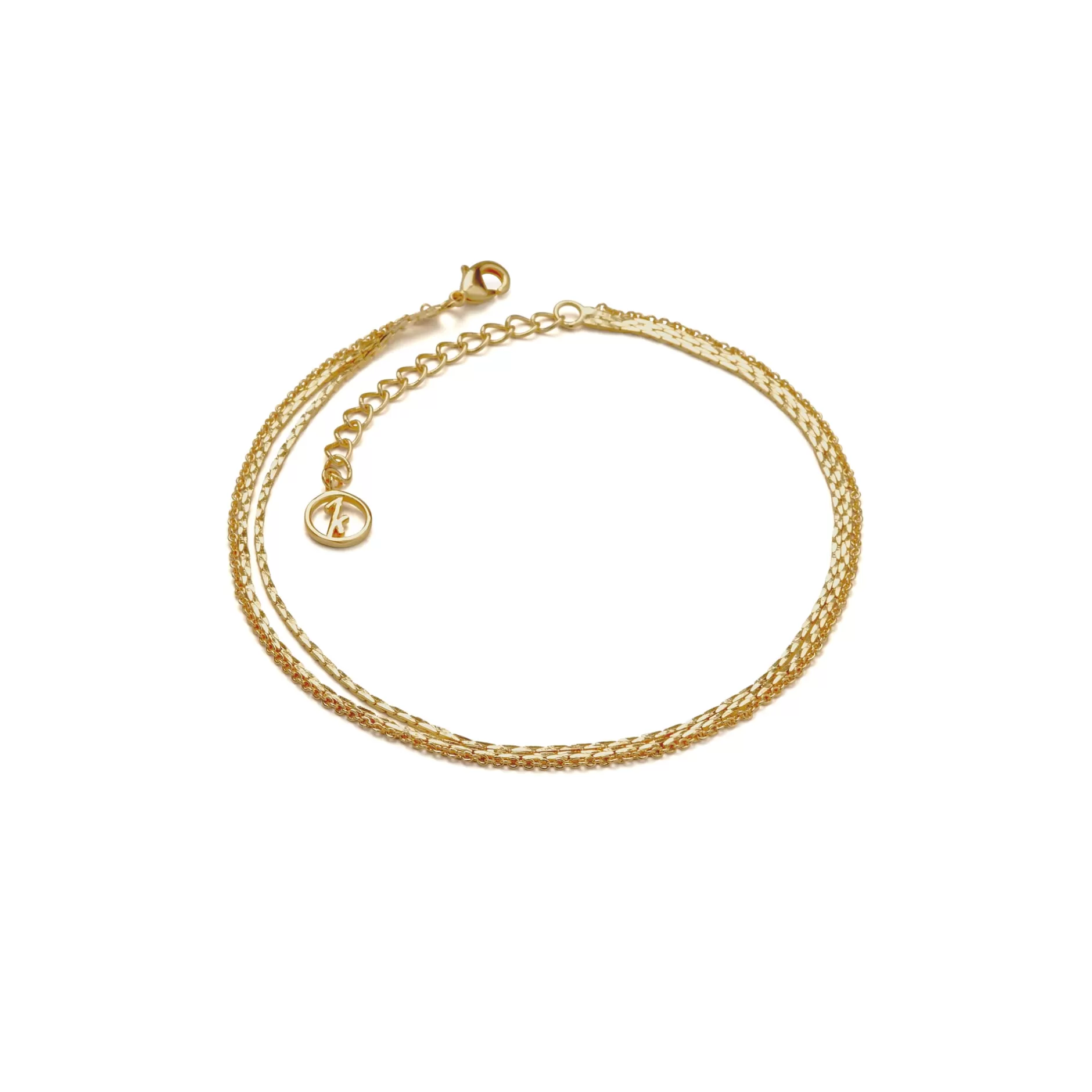 Anissa Kermiche Triple Chain Anklet Shop